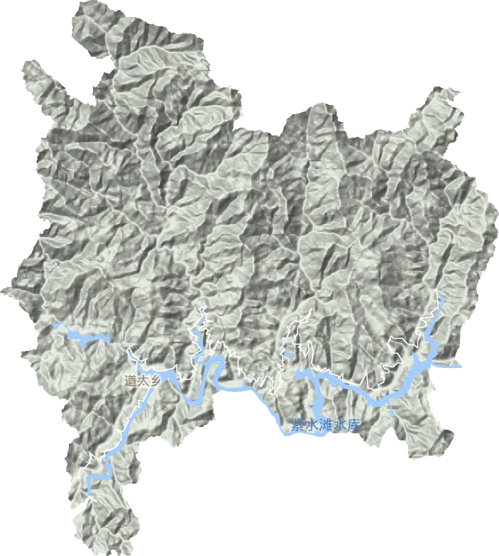 道太乡地形地图