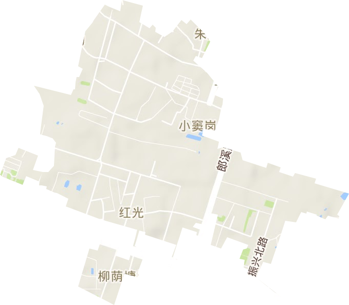 红光街道地形地图