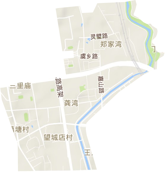杏林街道地形地图