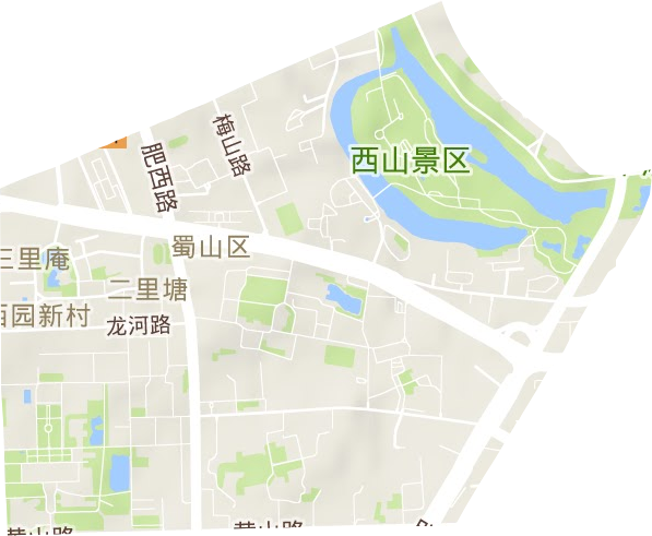 三里庵街道地形地图
