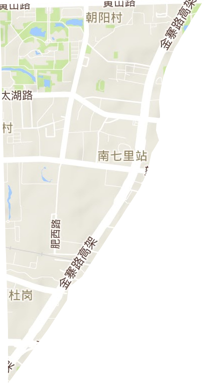 稻香村街道地形地图