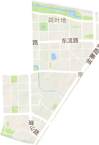 荷叶地街道地形地图