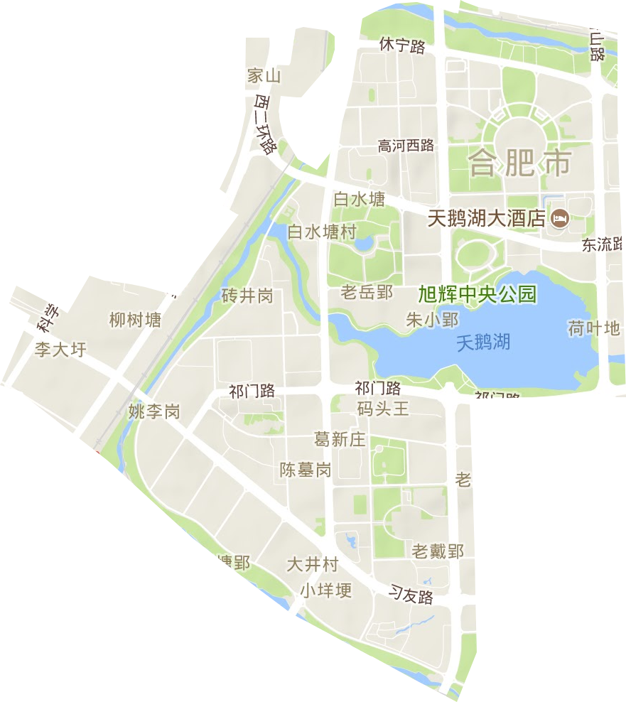 笔架山街道地形地图
