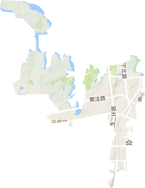 井岗镇地形地图