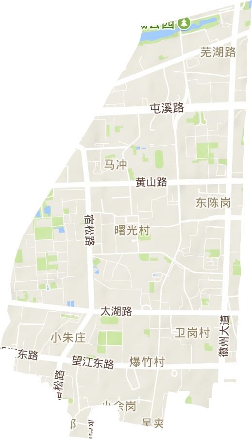 芜湖路街道地形地图