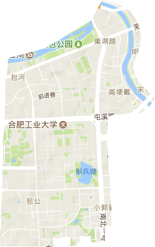 包公街道地形地图