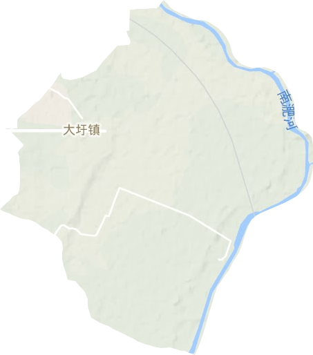 大圩镇地形地图