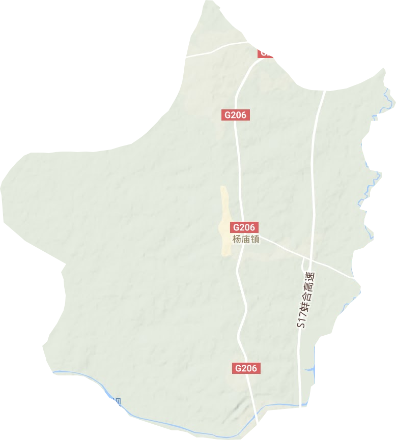 杨庙镇地形地图