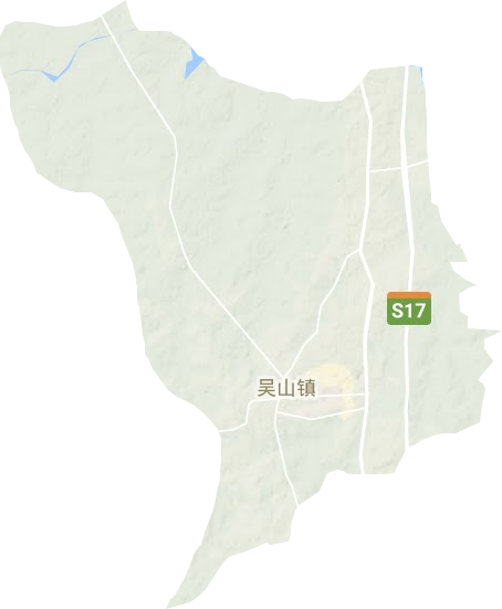 吴山镇地形地图