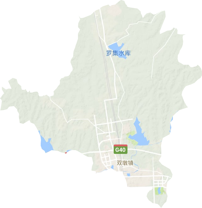 双墩镇地形地图