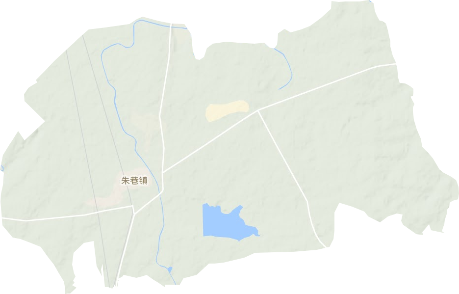 朱巷镇地形地图