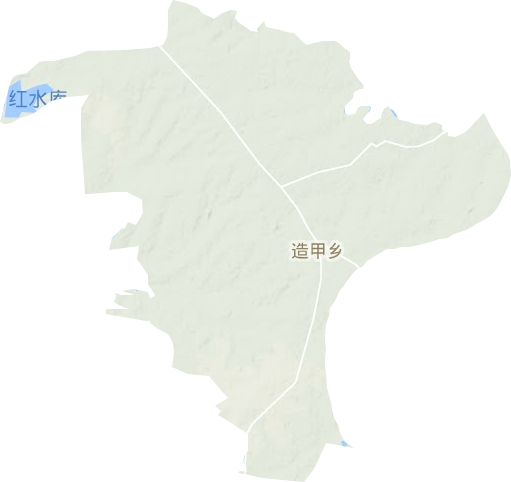 造甲乡地形地图