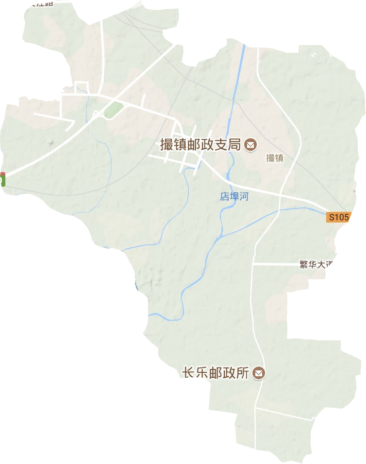 撮镇镇地形地图