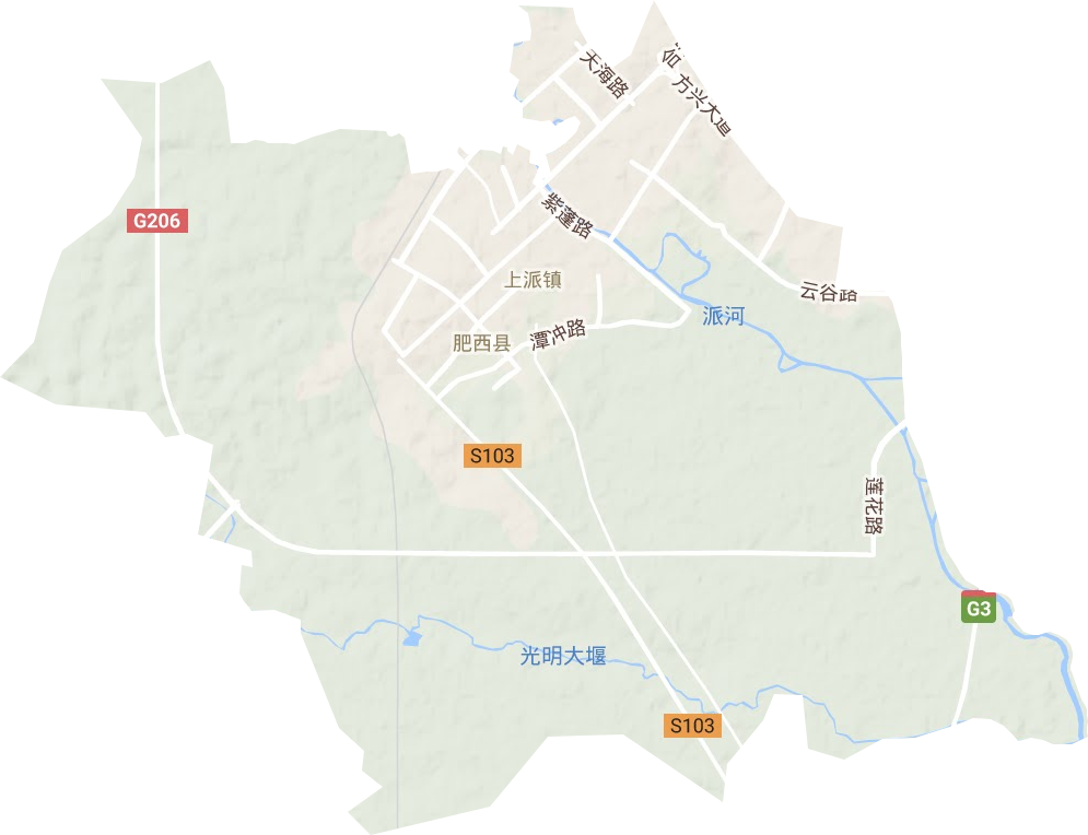 上派镇地形地图