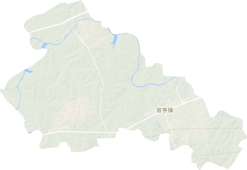 官亭镇地形地图