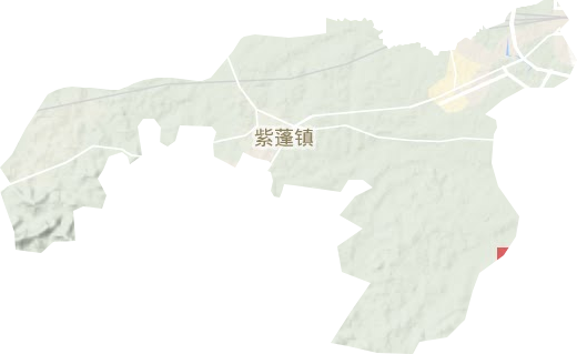 紫蓬镇地形地图