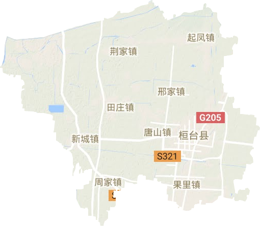 桓台县地形地图