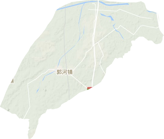 郭河镇地形地图