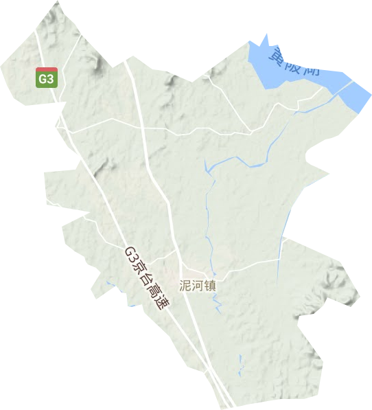 泥河镇地形地图