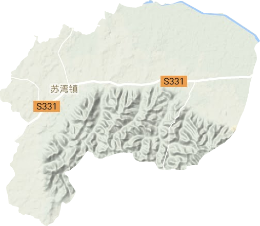 苏湾镇地形地图