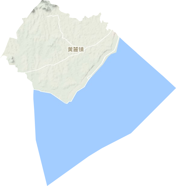 黄麓镇地形地图