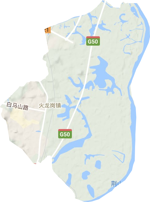 火龙街道地形地图