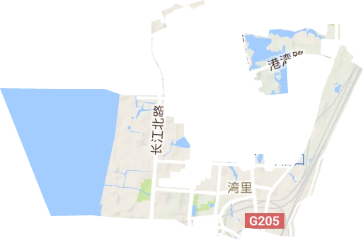 湾里街道地形地图