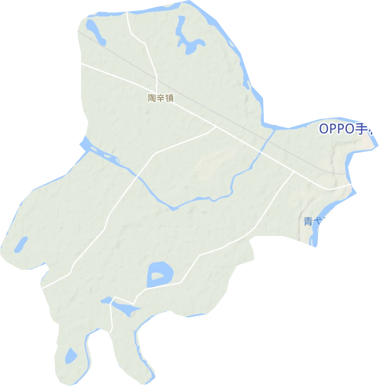 陶辛镇地形地图