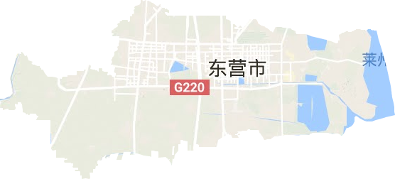 东营区地形地图