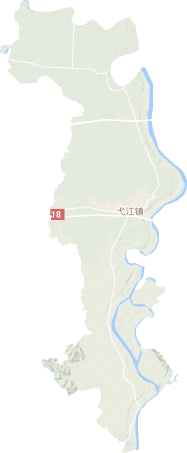 弋江镇地形地图