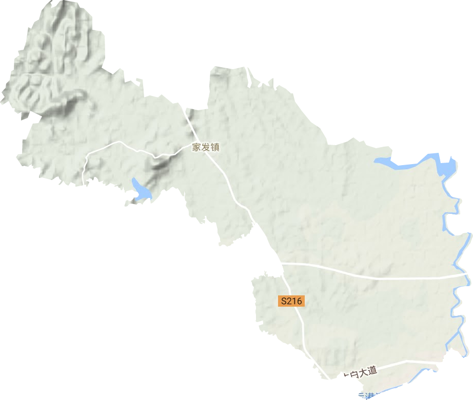 家发镇地形地图