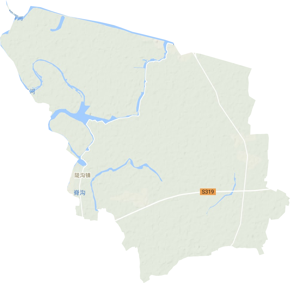 陡沟镇地形地图