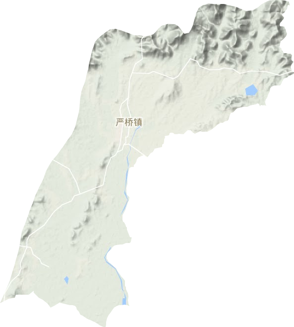 严桥镇地形地图