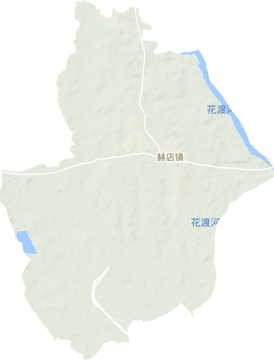 赫店镇地形地图