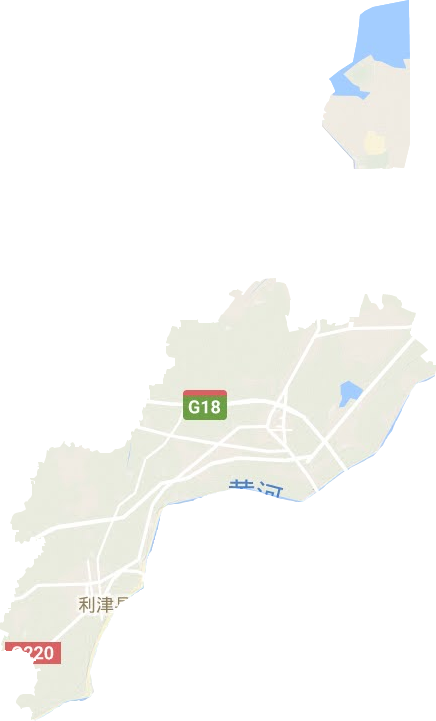 利津县地形地图