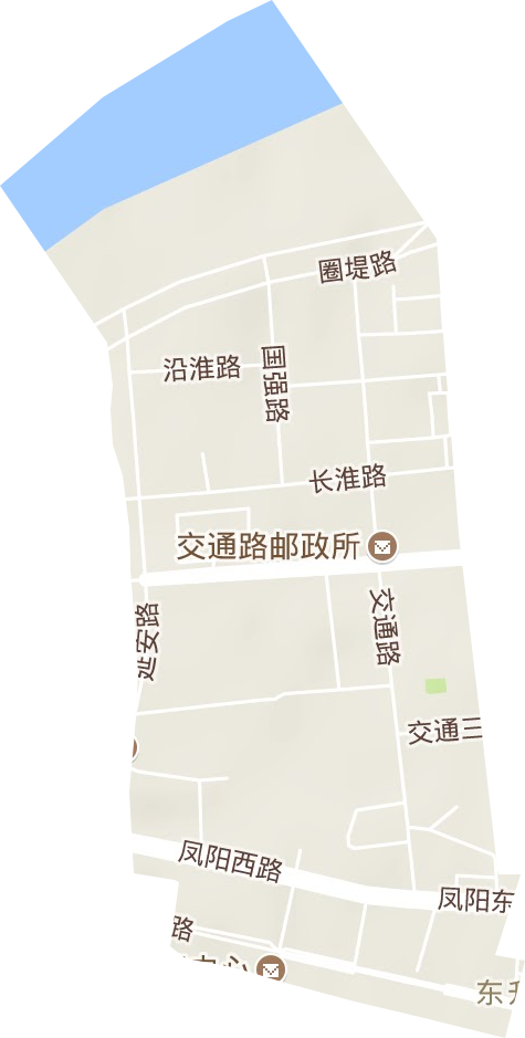 治淮街道地形地图
