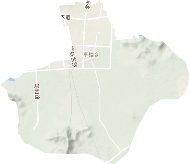 李楼乡地形地图