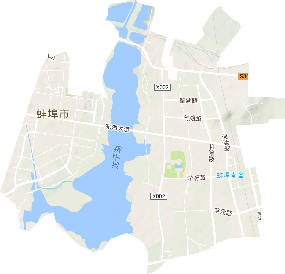 湖滨社区行政事务管理中心地形地图