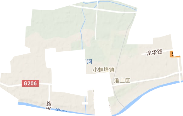 小蚌埠镇地形地图