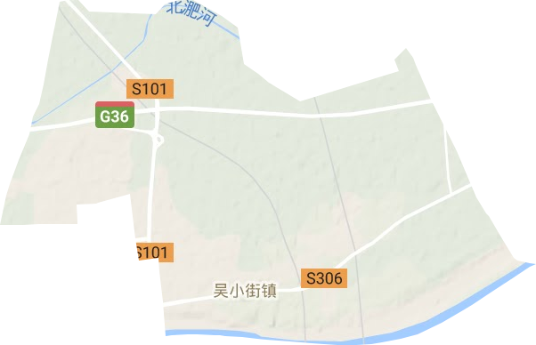 吴小街镇地形地图
