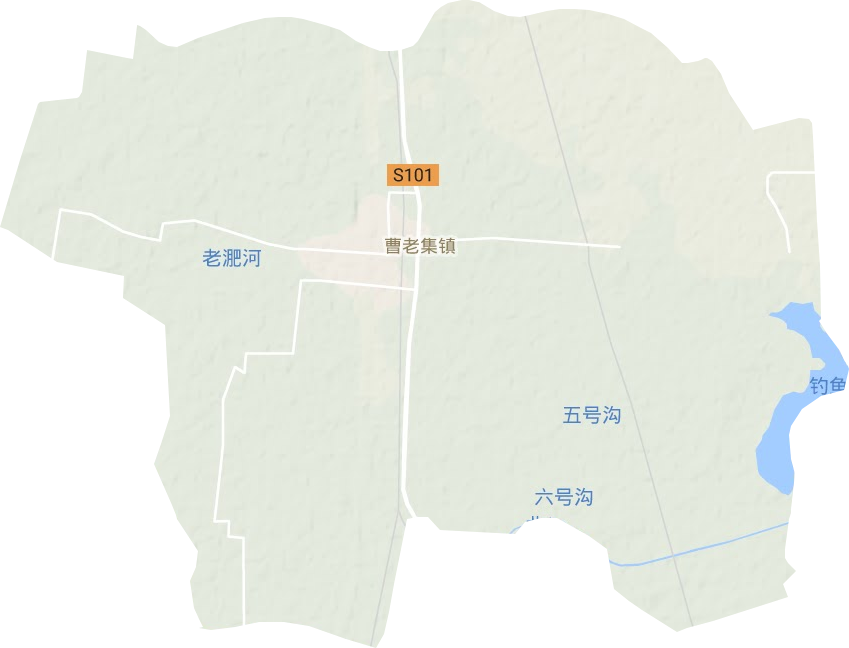 曹老集镇地形地图