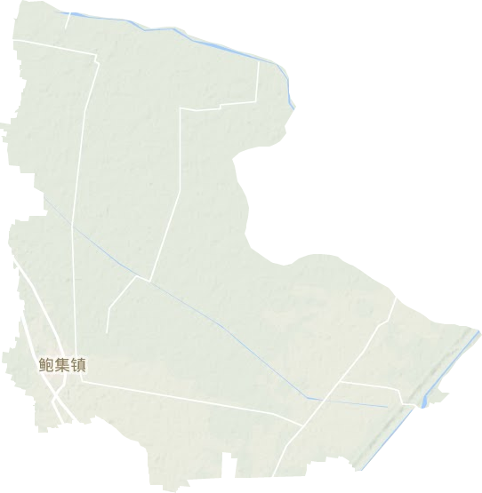 鲍集镇地形地图