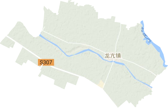 龙亢镇地形地图