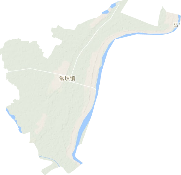 常坟镇地形地图