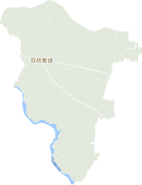 双桥集镇地形地图