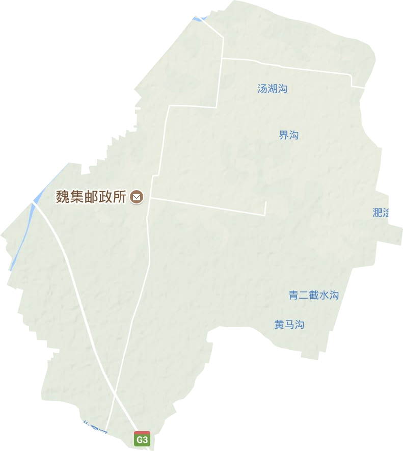 魏庄镇地形地图