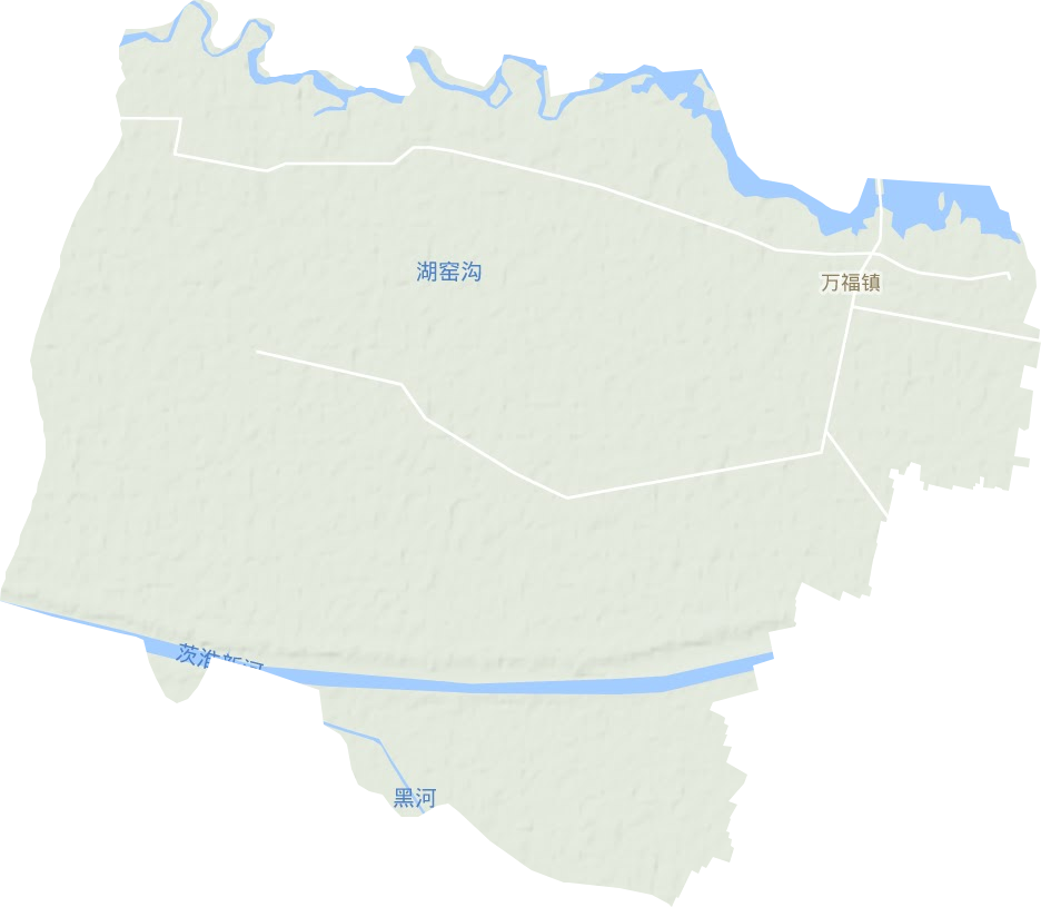 万福镇地形地图
