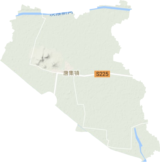 唐集镇地形地图