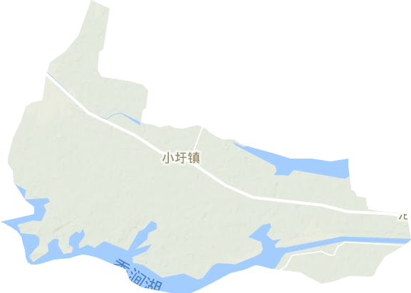 小圩镇地形地图