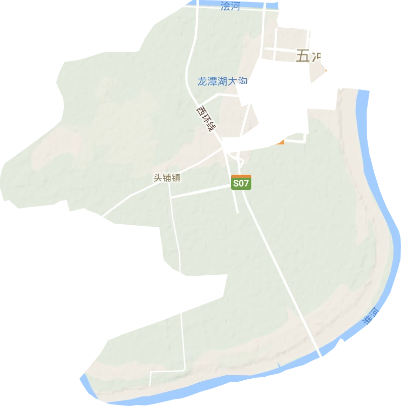 头铺镇地形地图